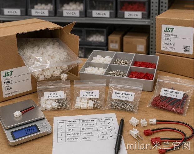 JST连接器小批量采购，为什么经常需要拆包？