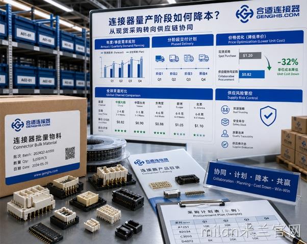 连接器量产阶段如何降本？从现货采购转向供应链协同
