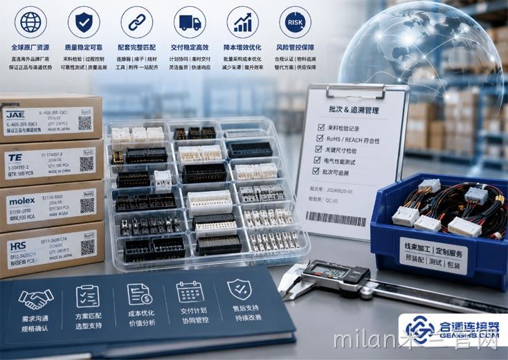 进口品牌连接器批量采购降本，供应商应该提供什么价值？