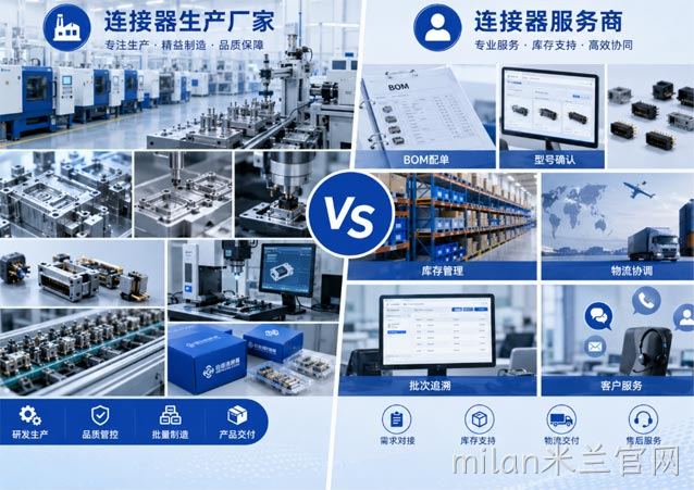 连接器服务商与连接器生产厂家的职责有什么不同？